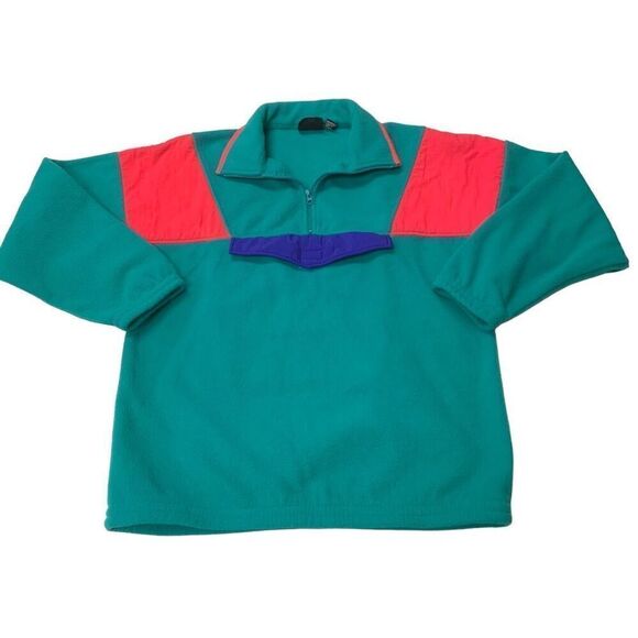 Vintage Fleece Pullover Jacket - Picture 1 of 8